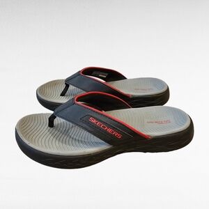 Skechers On The Go Black and Red Kids Sandals Size 4